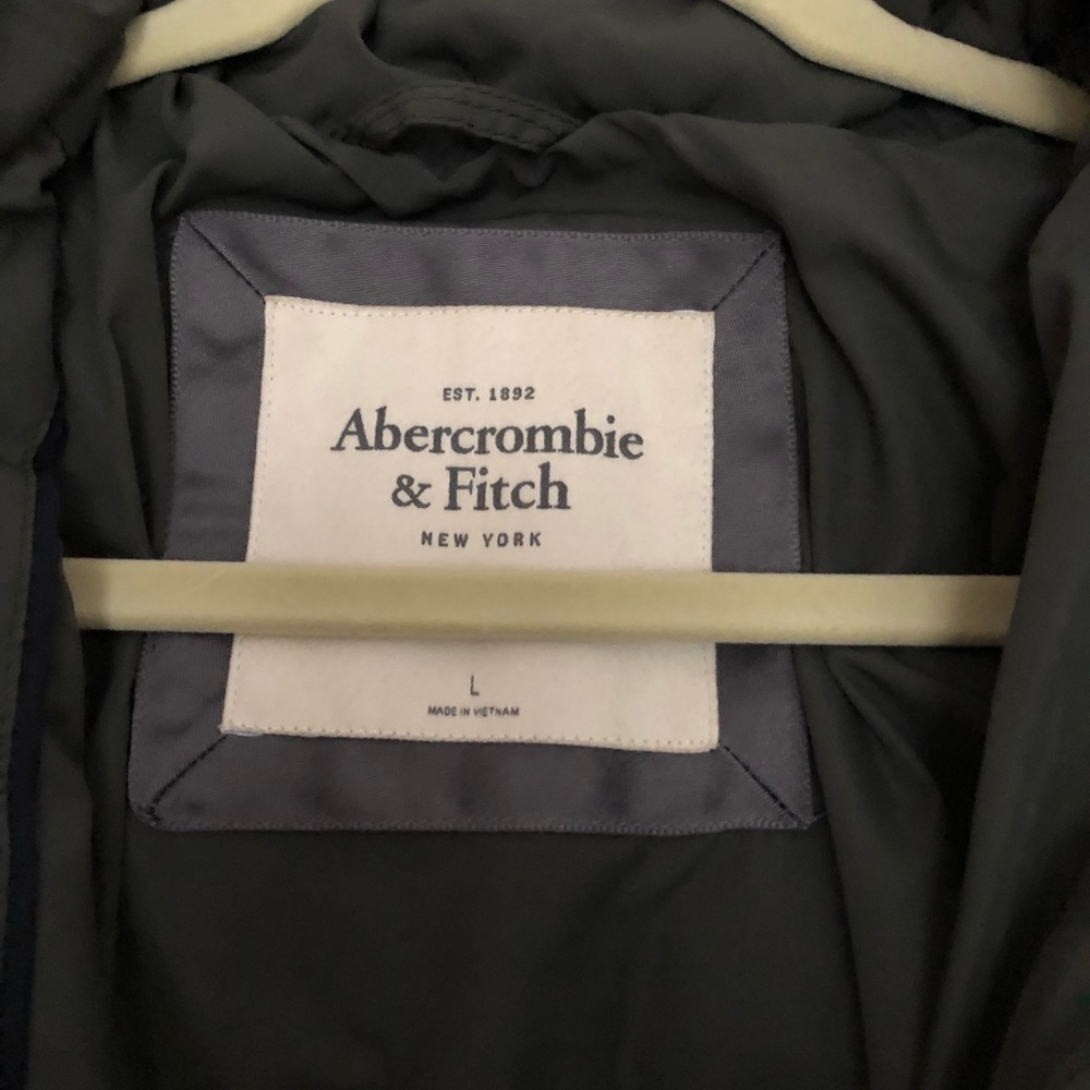 WOMENS OLIVE GREEN ABERCROMBIE WINTER COAT ! - Picture 3 of 8